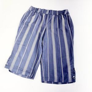 Lane Bryant high rise cropped pinstripe linen lightweight pants 20